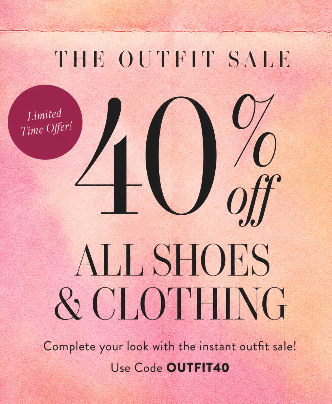 FALL OUTFIT Event 40% OFF