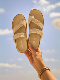Siketu | Wyona Breathable Cushioned Sandals - apricot