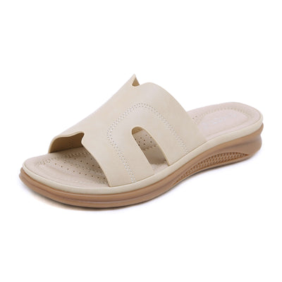 Siketu | Off the Coast Cushioned Flat Sandals - Apricot