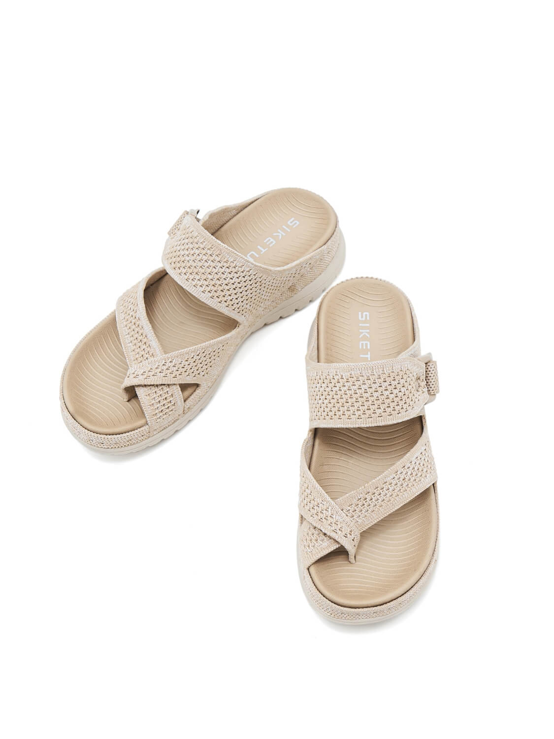 Siketu | Wyona Breathable Cushioned Sandals - apricot