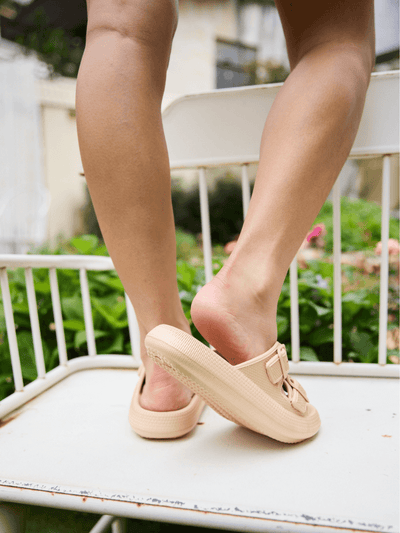 Maibulun | Marshmallow Step Double Strap Sandal - Apricot