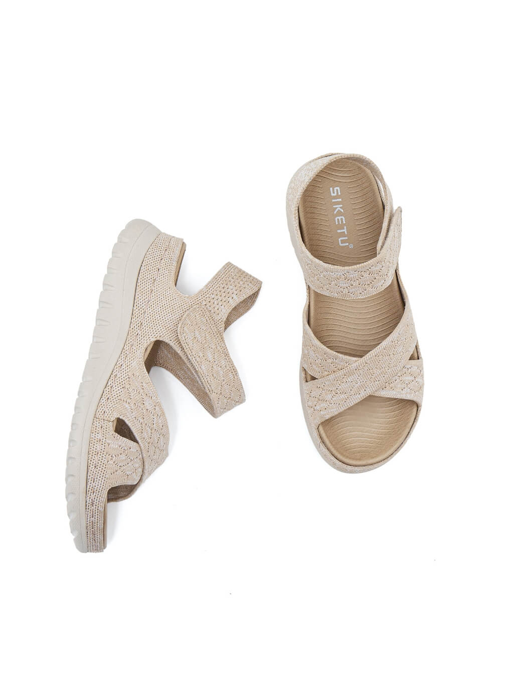Siketu | Sunny Days Breathable Cushioned Sandals - apricot
