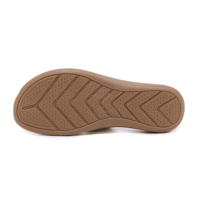 Siketu | Off the Coast Cushioned Flat Sandals - Apricot