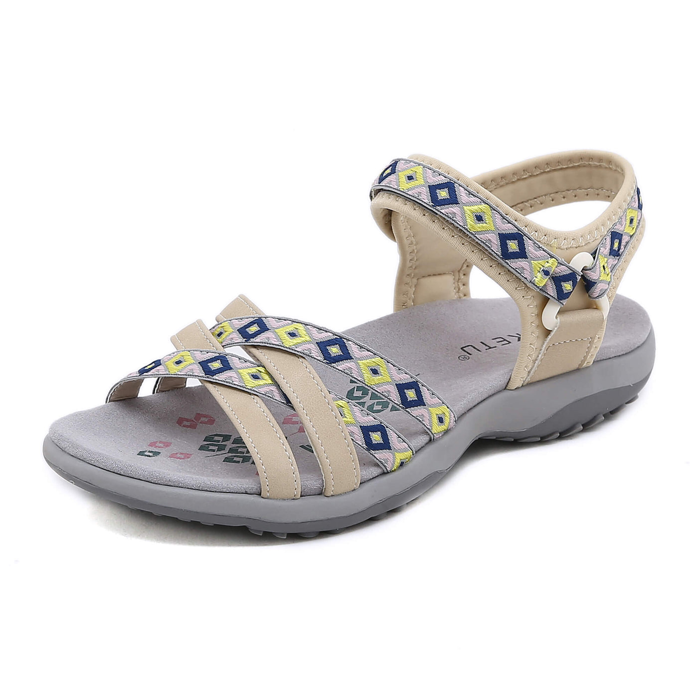 Siketu | Hiking Mate Cushioned Sandal - Beige