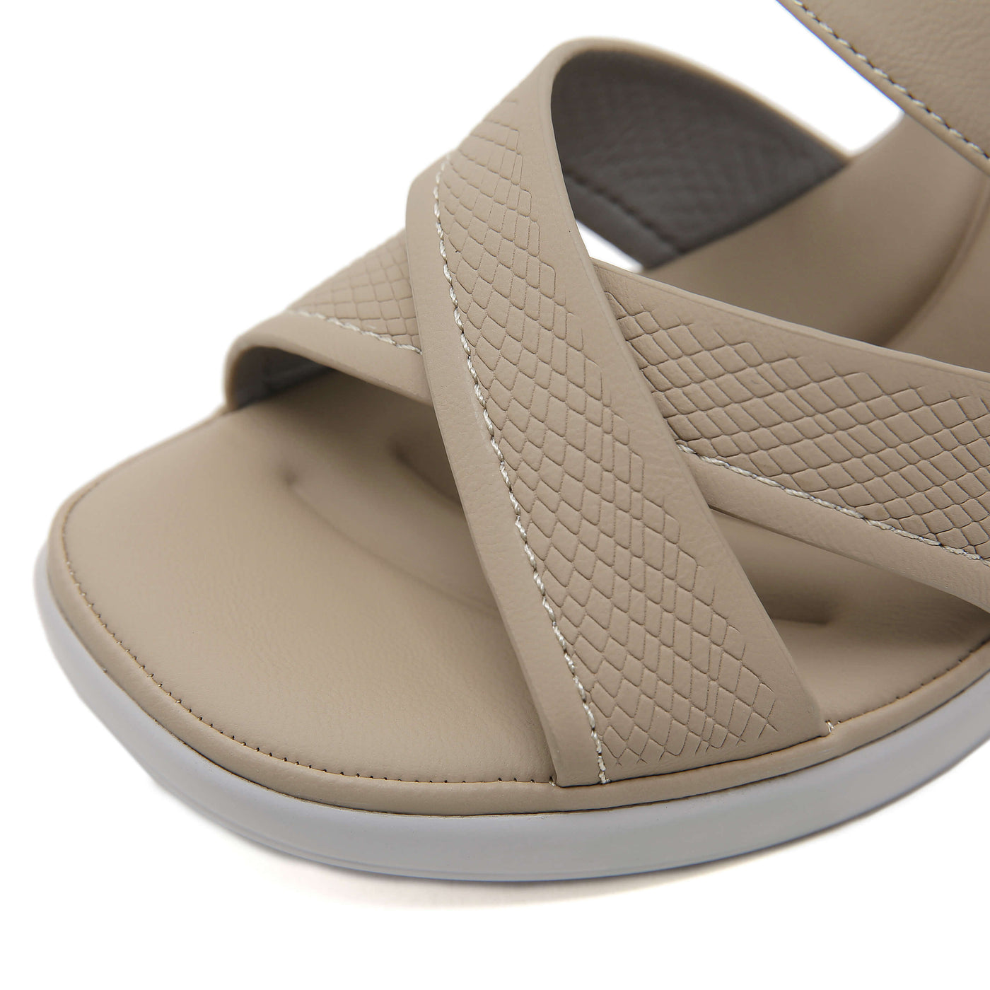 Siketu | Tetra Cushioned Wedge Sandal - Beige