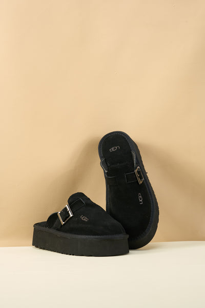 SMAIBULUN Ugg | Forever Iconic Platform Clog - Black