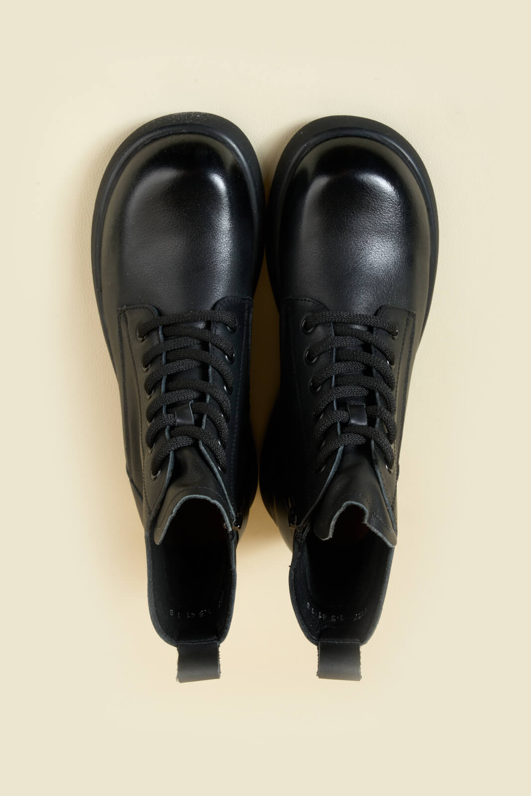 Rumour Has It | Brycen II Leather Combat Boot - black