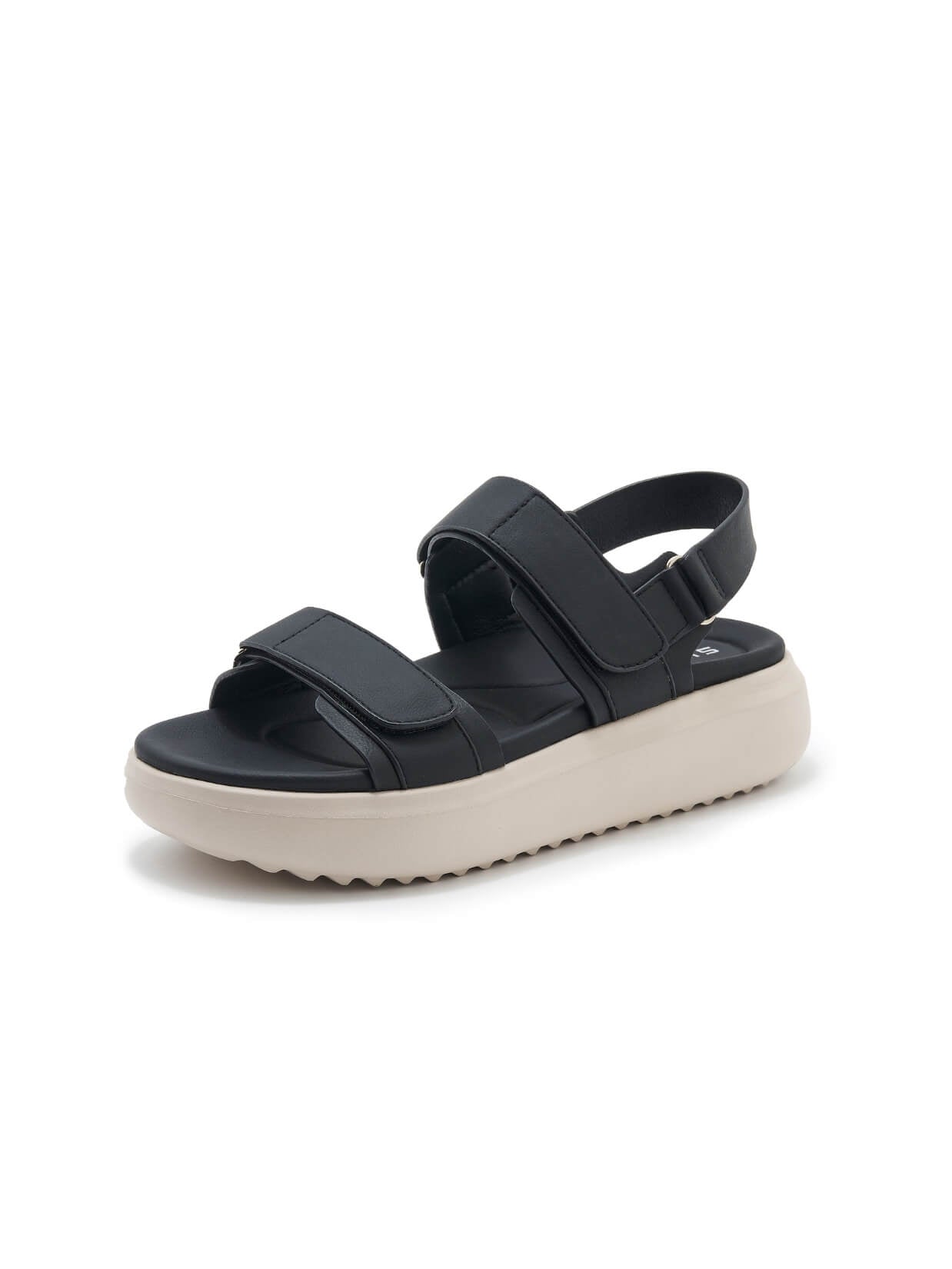 Siketu | Edie Platform Cushioned Slingbacks - black