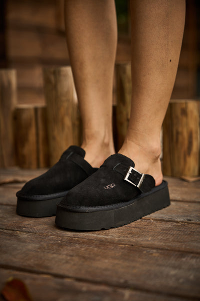 SMAIBULUN Ugg | Forever Iconic Platform Clog - Black