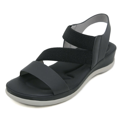 Siketu | Carmela Cushioned Footbed Sandal - Black