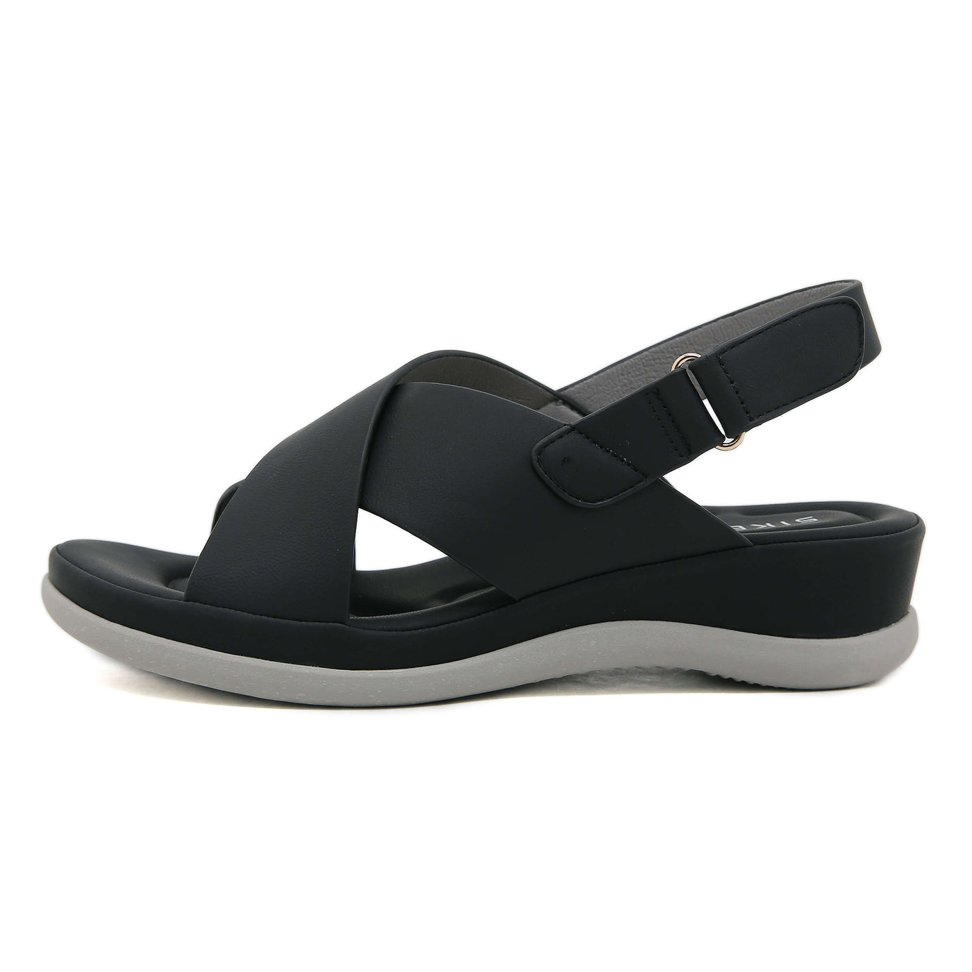 Siketu | Norina Cushioned Slingback Sandal - Black