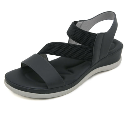 Siketu | Carmela Cushioned Footbed Sandal - Black