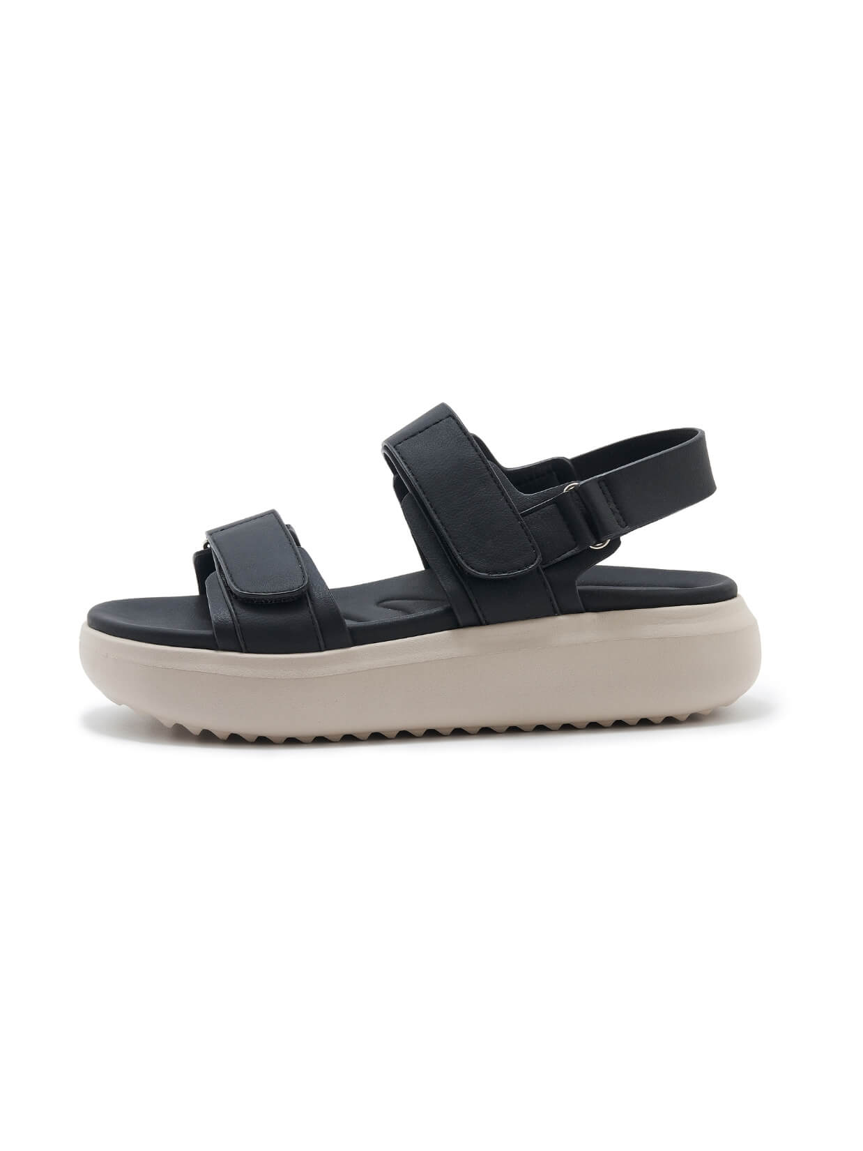 Siketu | Edie Platform Cushioned Slingbacks - black