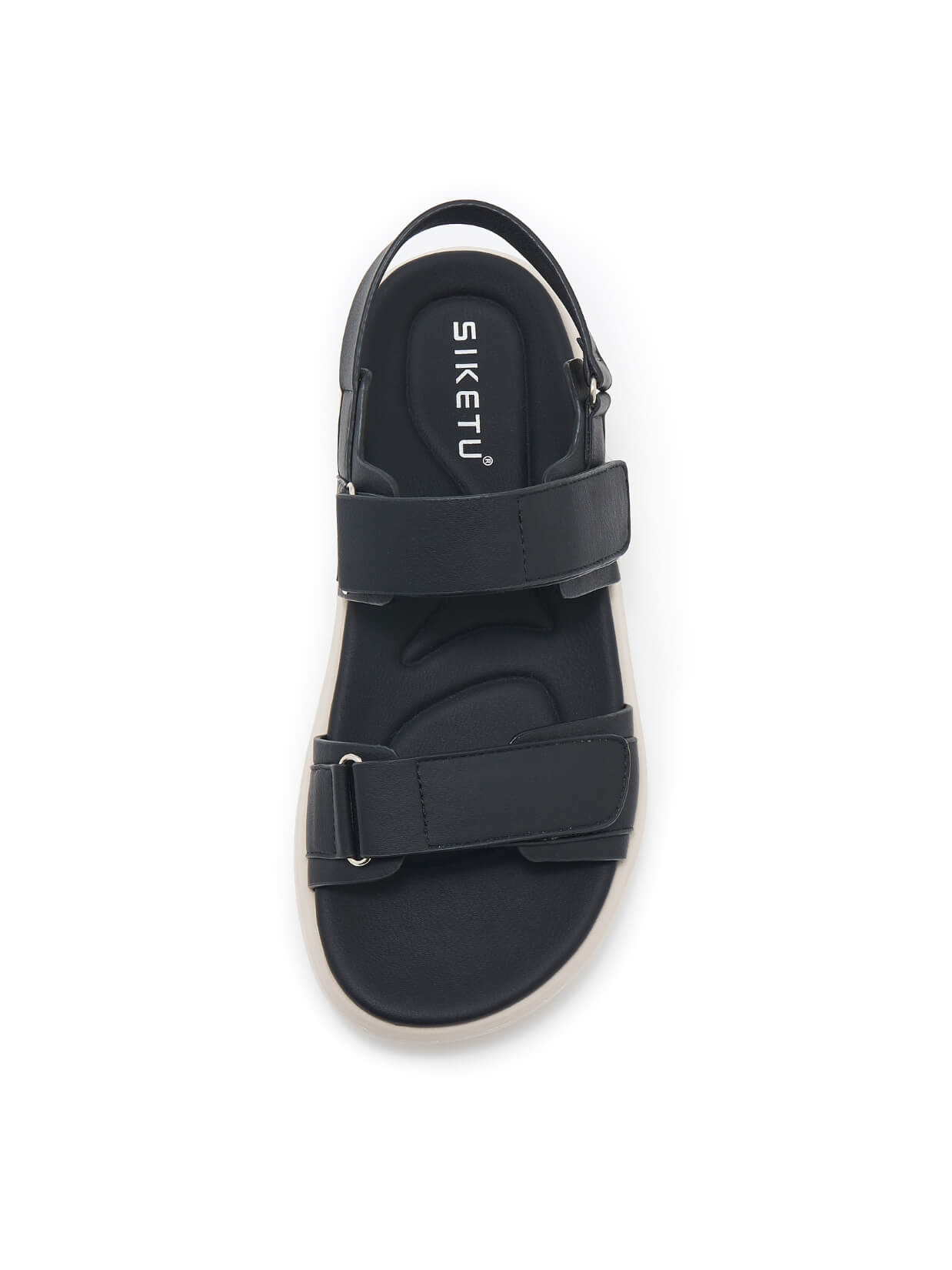 Siketu | Edie Platform Cushioned Slingbacks - black