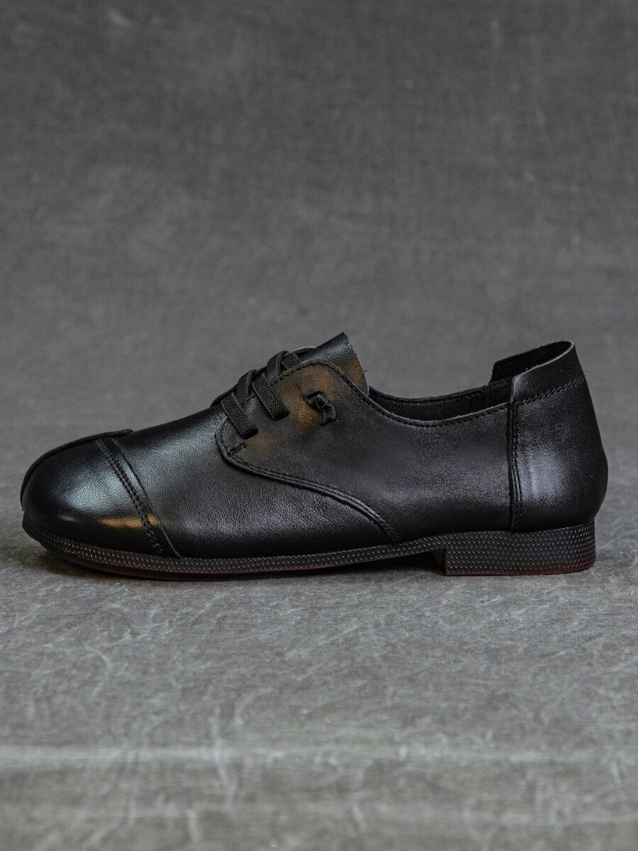 Rumour Has It | Marlah Patch Upper Leather Loafer - black