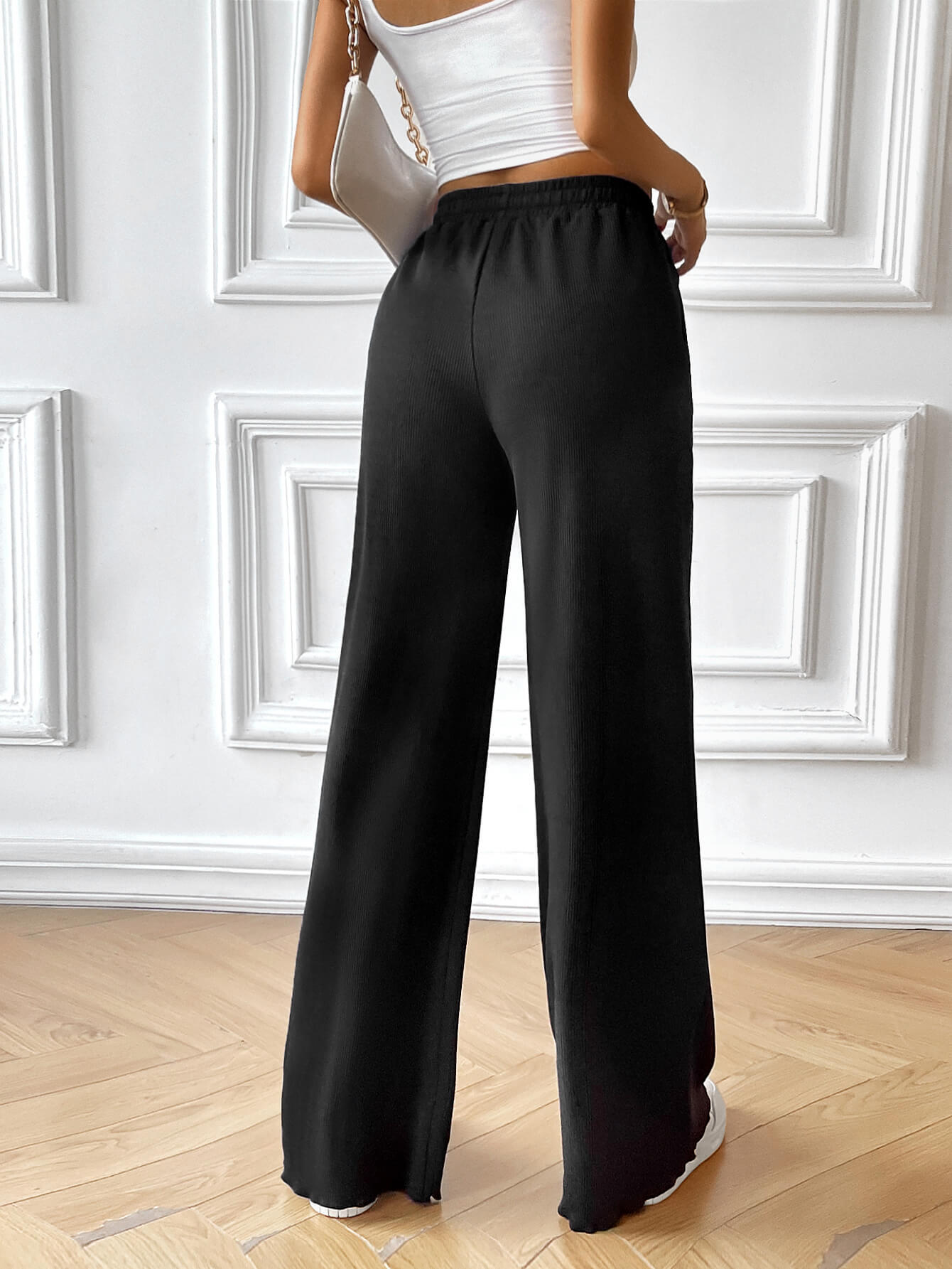 On the Coast Relaxed Pocketed Pants - Black