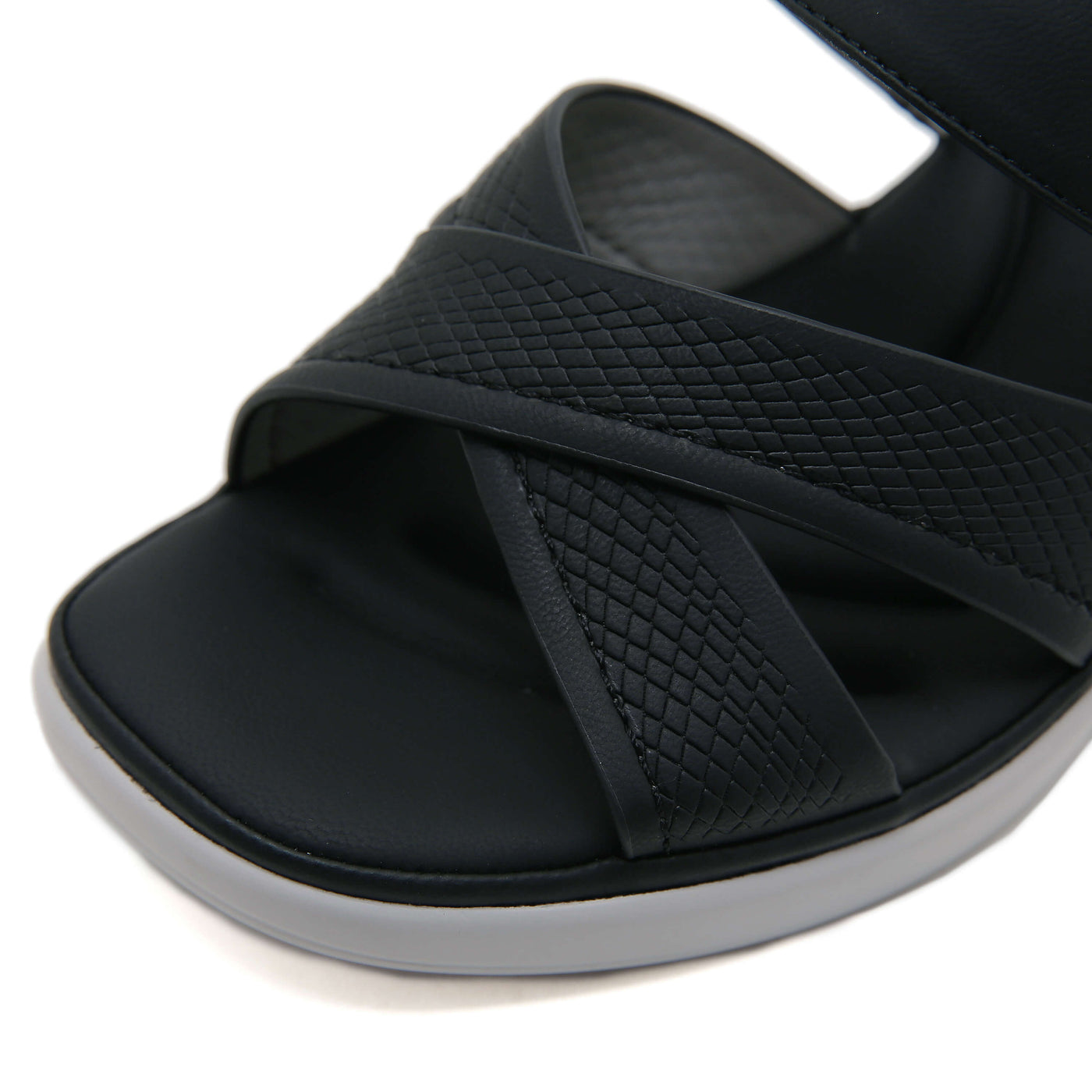 Siketu | Tetra Cushioned Wedge Sandal - Black