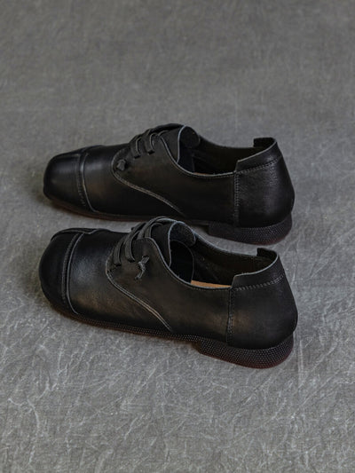 Rumour Has It | Marlah Patch Upper Leather Loafer - black