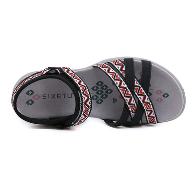 Siketu | Hiking Mate Cushioned Sandal - Black