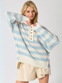 Portland Striped Sweater - Blue