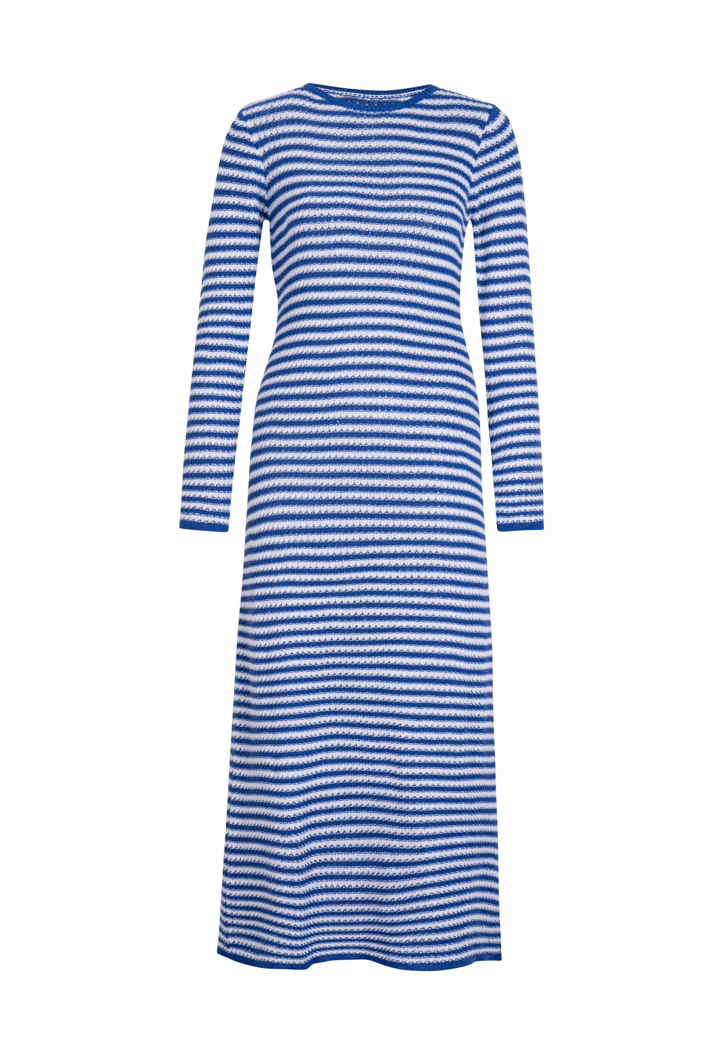 Relax My Way Stripe Sweater Maxi Dress, M / Blue Relax My Way Stripe Sweater Maxi Dress, M / Blue