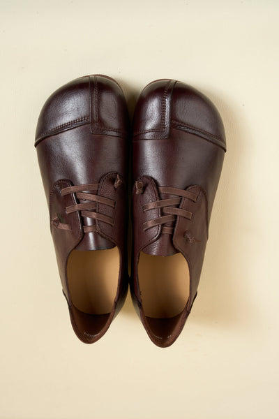 Rumour Has It | Marlah Patch Upper Leather Loafer - brown