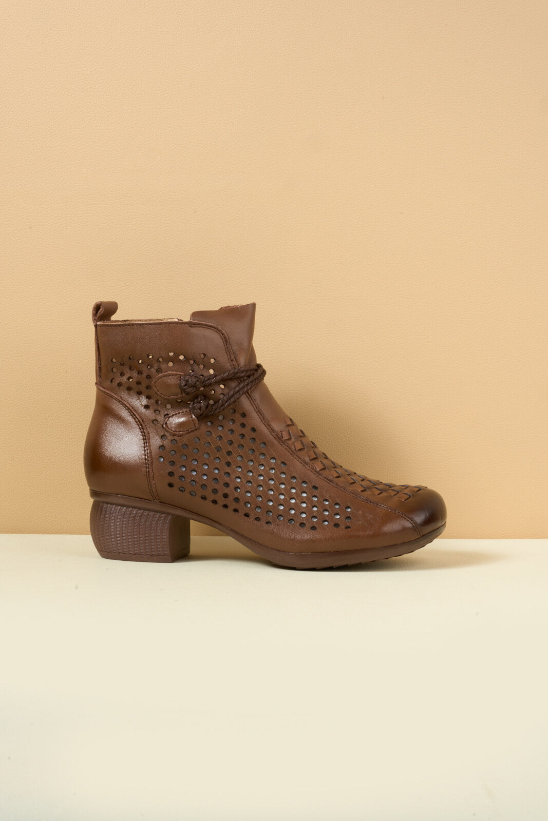 Rumour Has It | Boho Breeze Leather Ankle Boot - brown