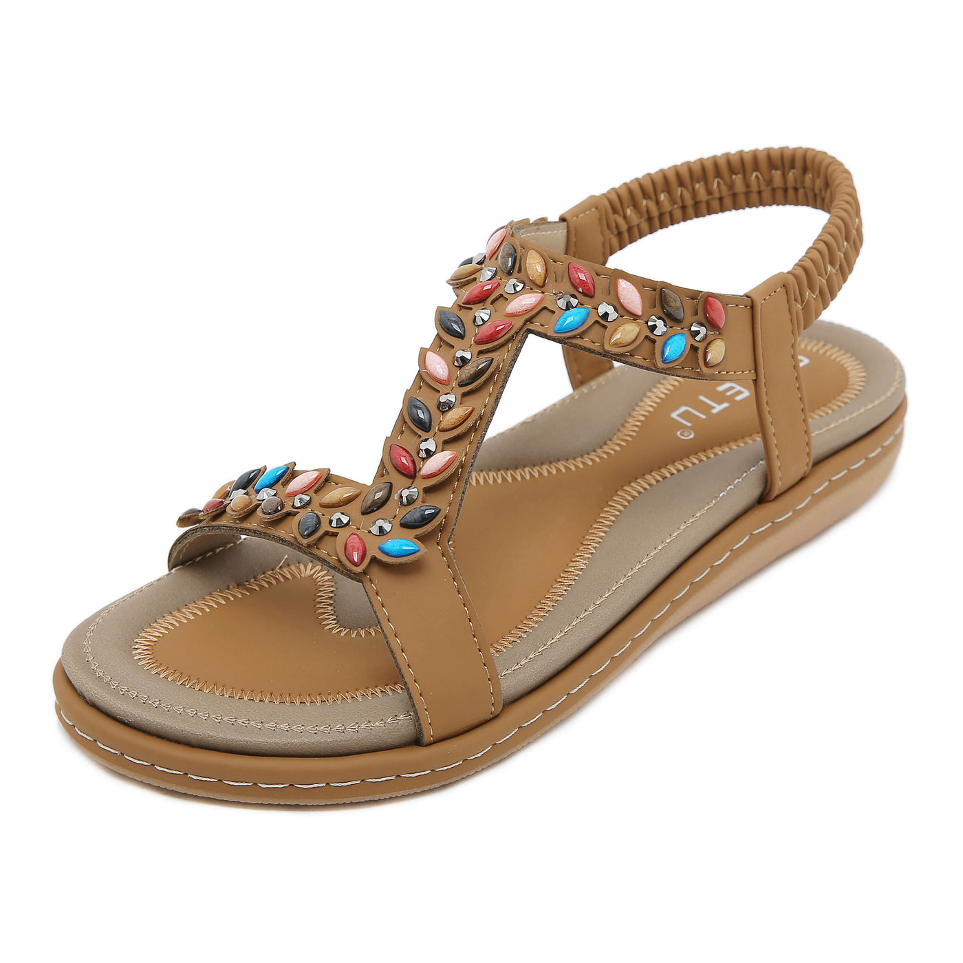 Siketu | Serenade Beaded Comfort Sandal - brown