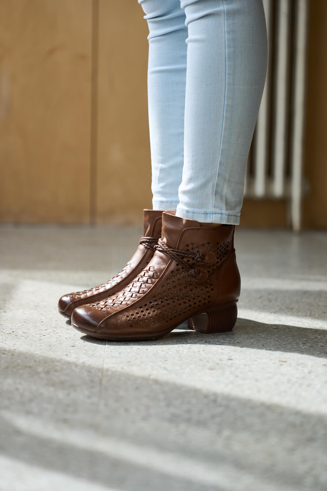 Rumour Has It | Boho Breeze Leather Ankle Boot - brown