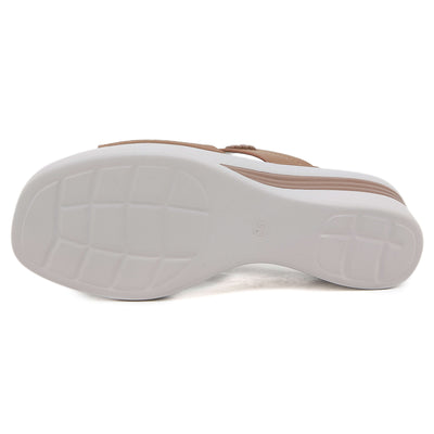 Siketu | Rica Cushioned Wedge Slides - Brown