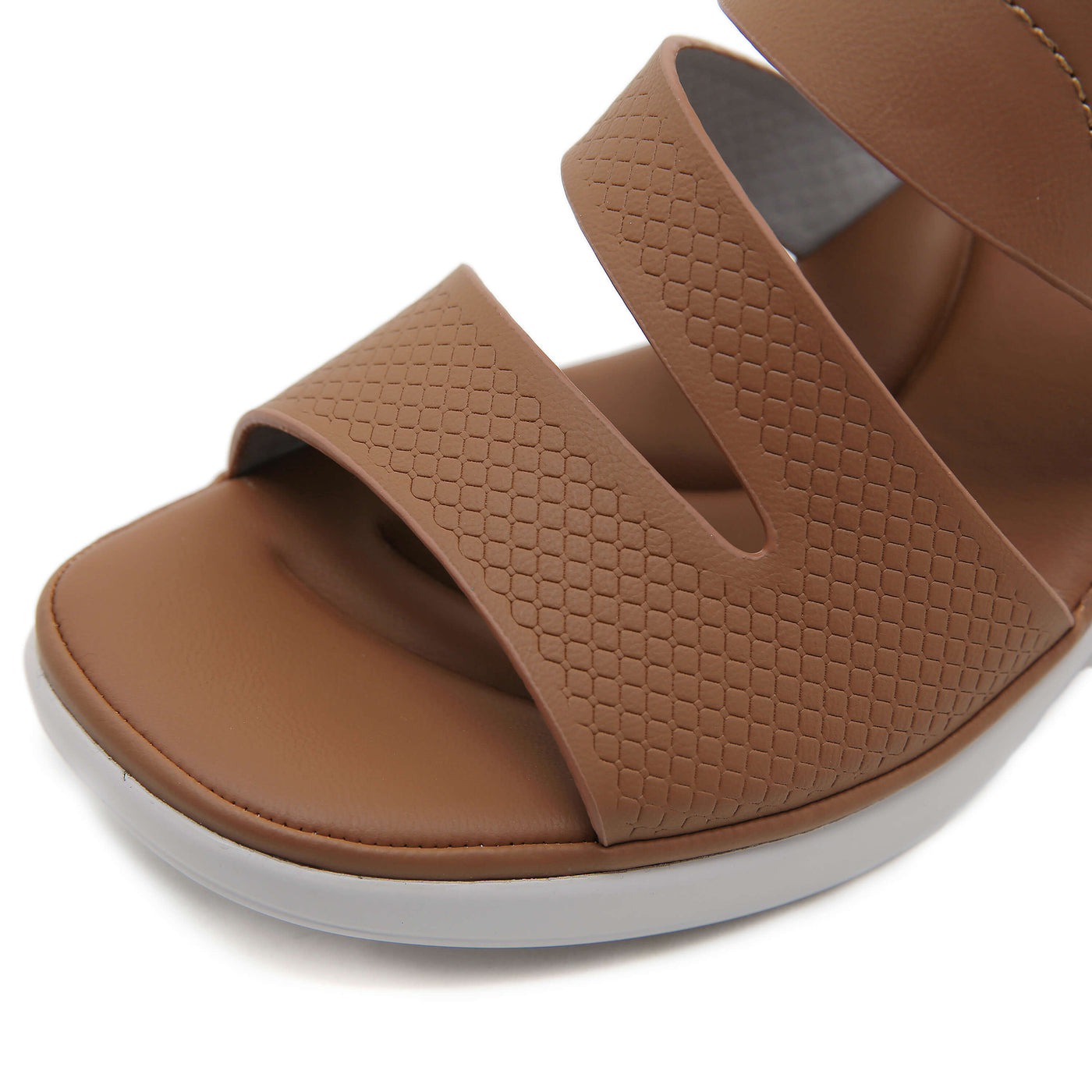 Siketu | Rica Cushioned Wedge Slides - Brown