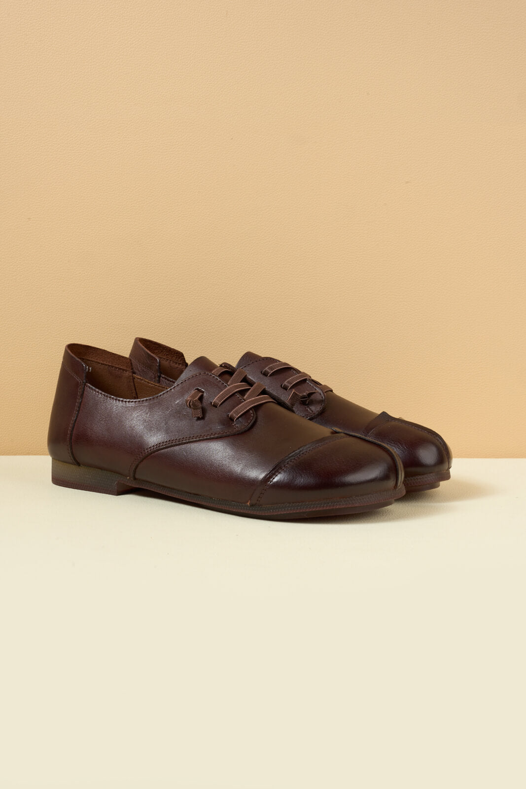 Rumour Has It | Marlah Patch Upper Leather Loafer - brown