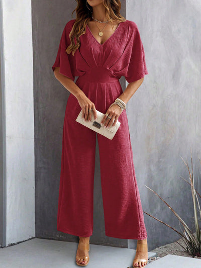 Sangria Sway Wide Leg Jumpsuit