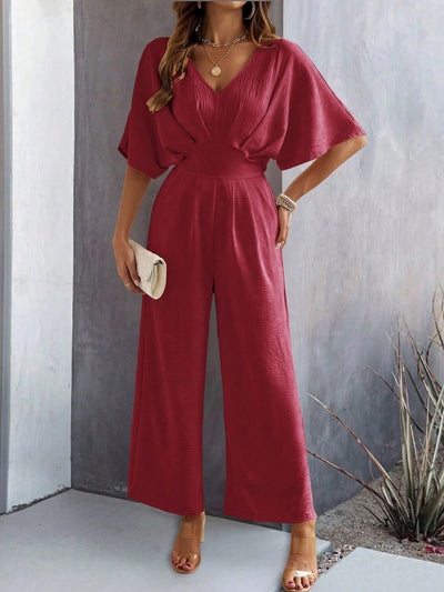 Sangria Sway Wide Leg Jumpsuit