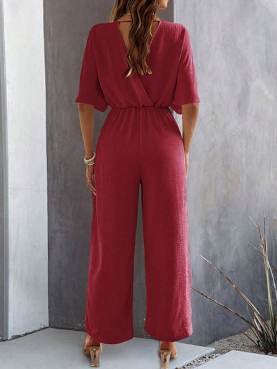 Sangria Sway Wide Leg Jumpsuit