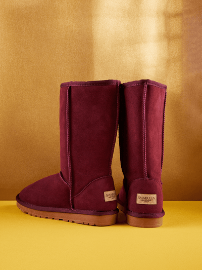 SMAIBULUN Ugg | Classic Suede Mid-Length boots - Claret