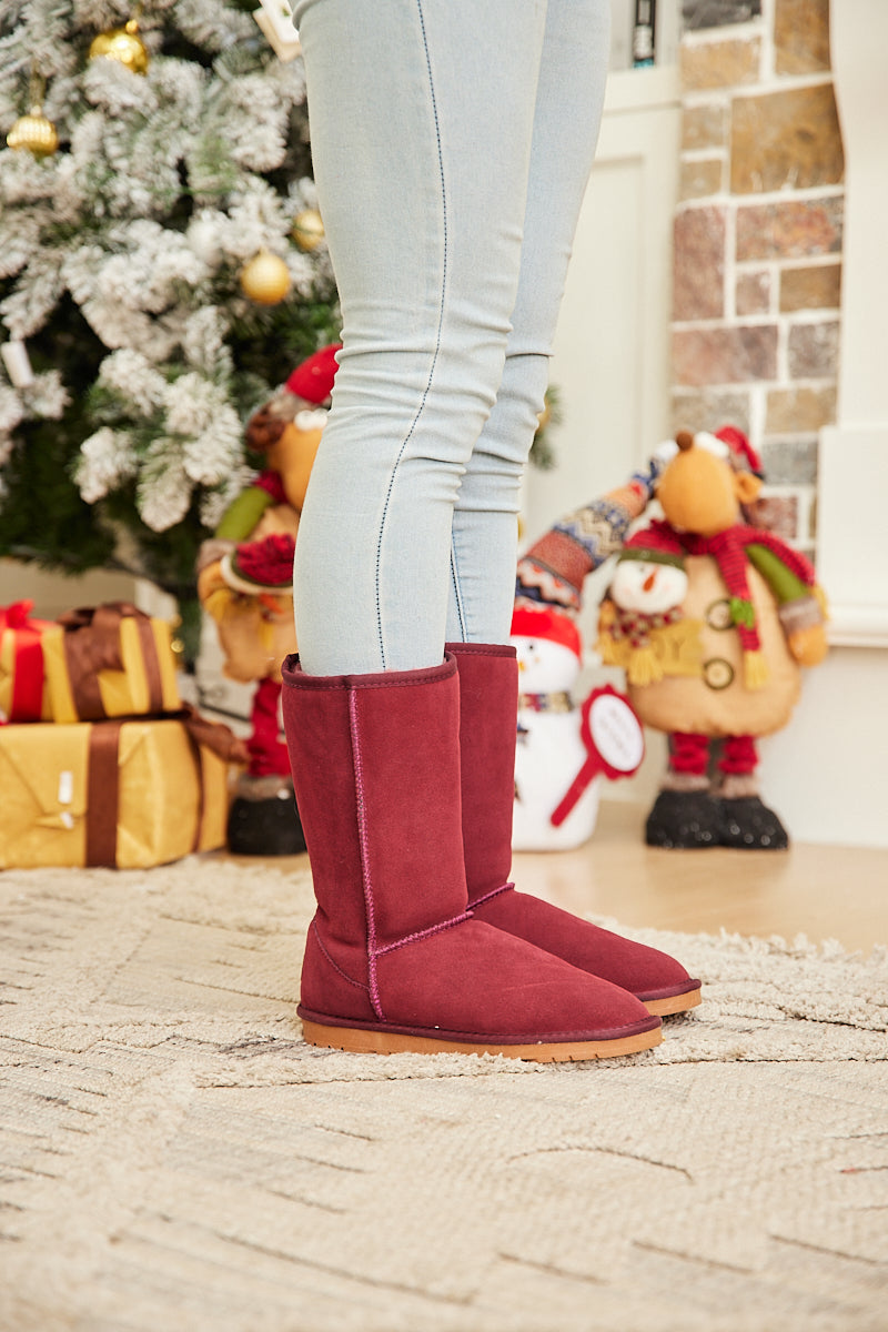 SMAIBULUN Ugg | Classic Suede Mid-Length boots - Claret