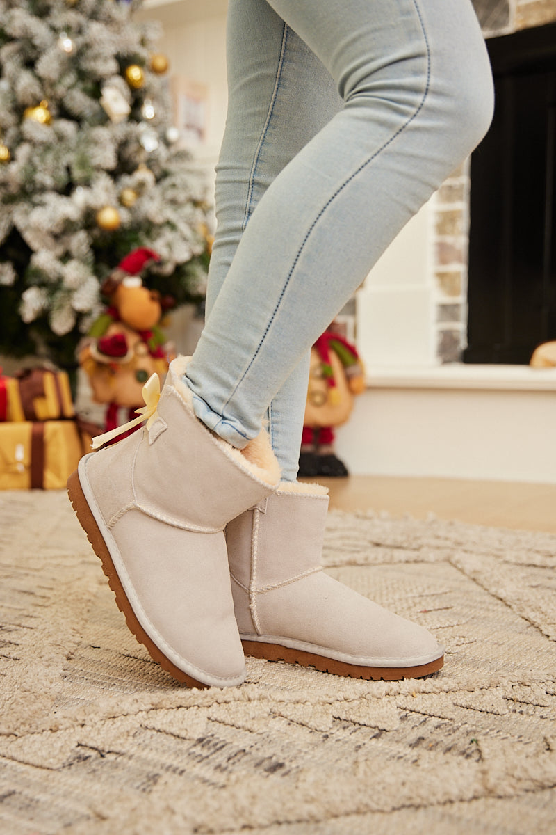 SMAIBULUN Ugg | Bailey Bow Ugg Mini Boots - Cream