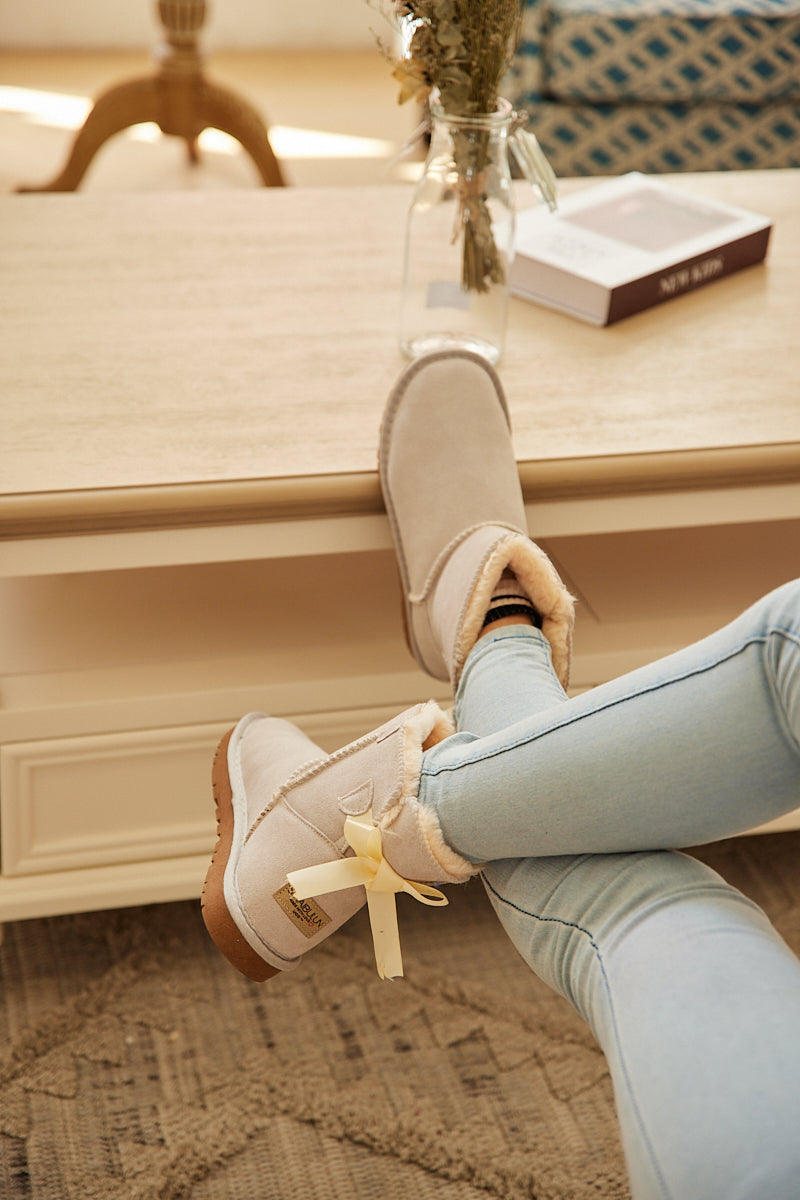 SMAIBULUN Ugg | Bailey Bow Ugg Mini Boots - Cream