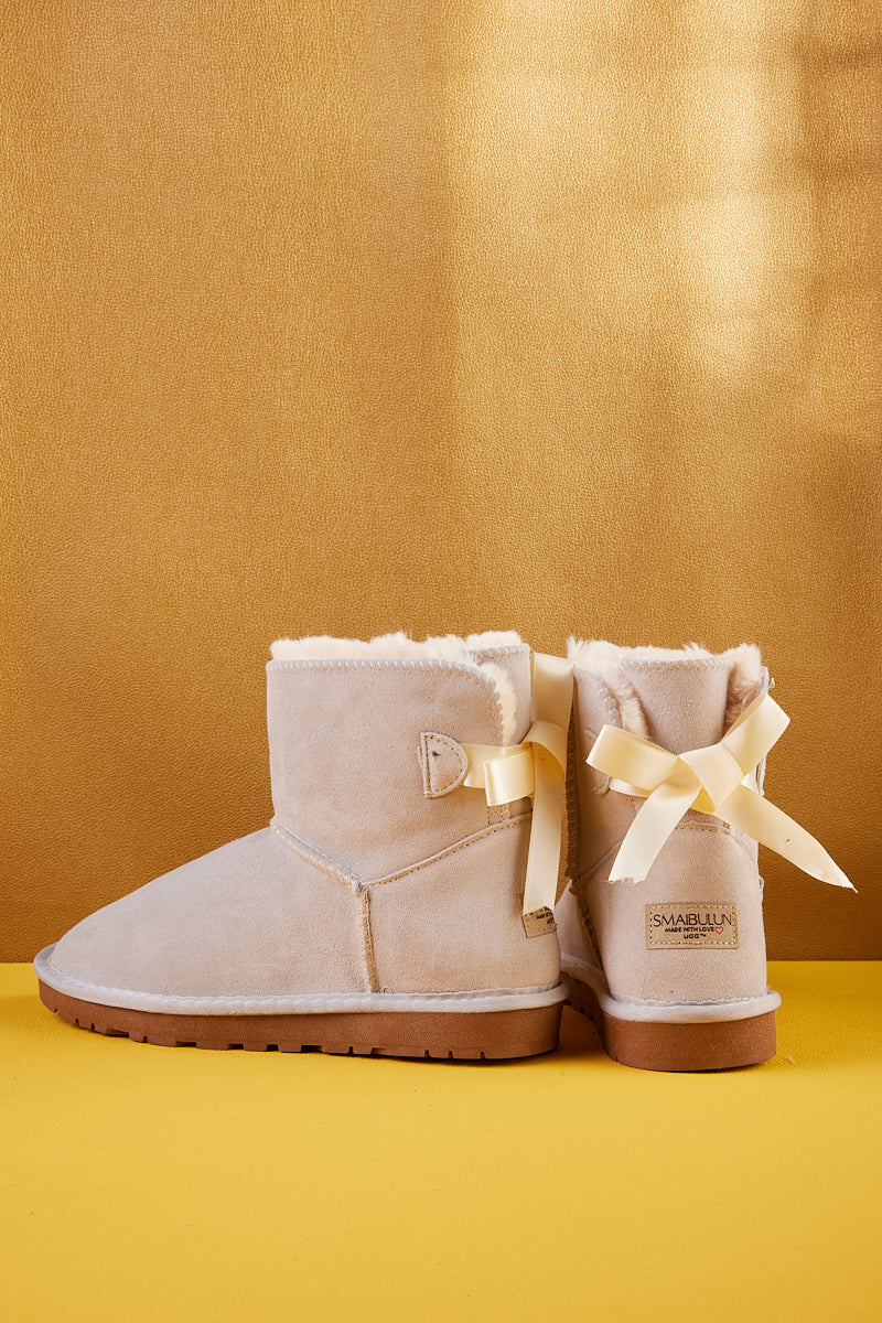 SMAIBULUN Ugg | Bailey Bow Ugg Mini Boots - Cream