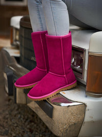 SMAIBULUN Ugg | Classic Suede Mid-Length boots - Fuchsia