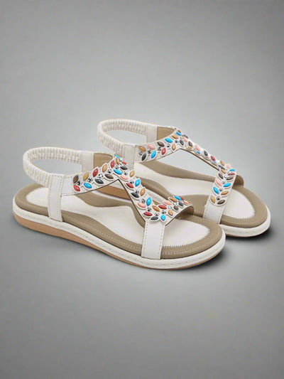 Siketu | Serenade Beaded Comfort Sandal - gray