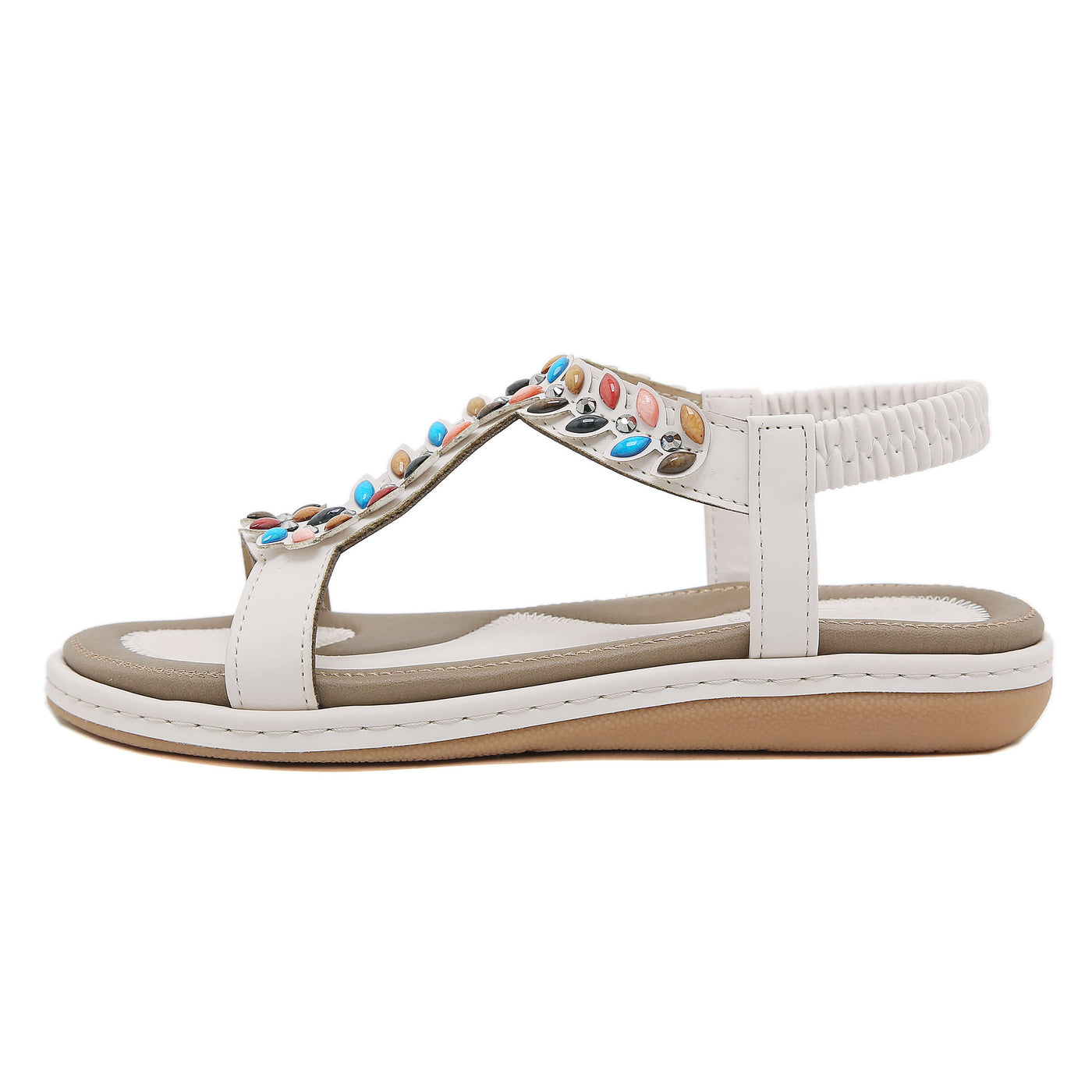 Siketu | Serenade Beaded Comfort Sandal - gray