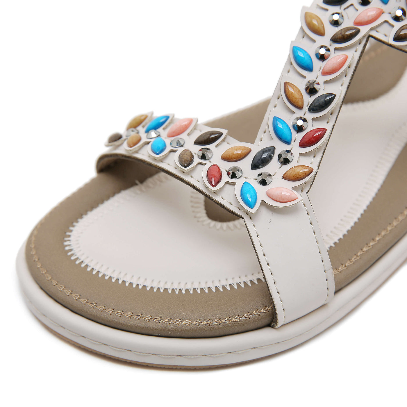 Siketu | Serenade Beaded Comfort Sandal - gray