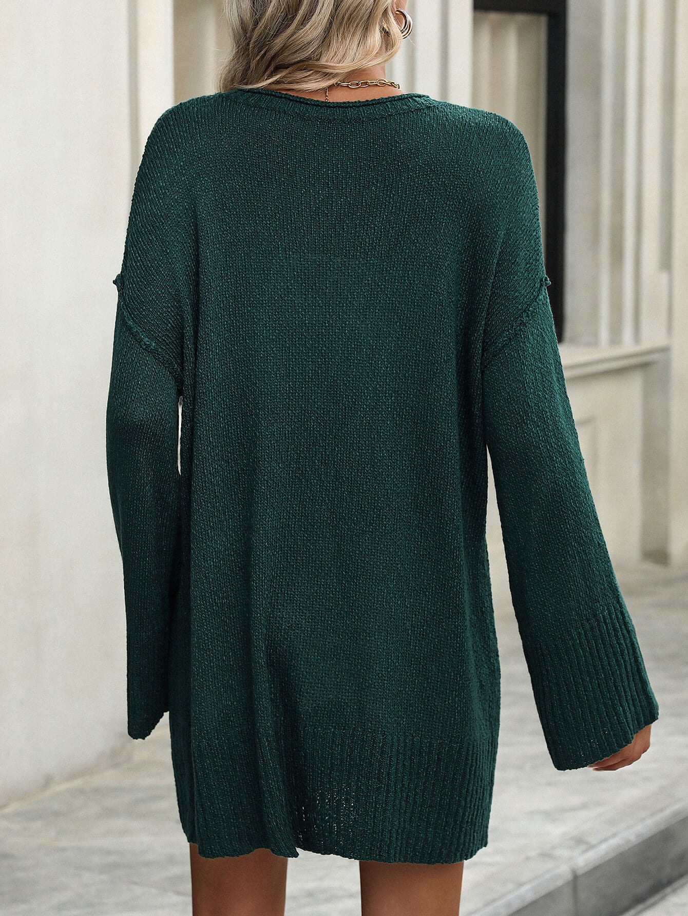 Uptown Girl Mini Sweater Dress - Green, XL / Green Uptown Girl Mini Sweater Dress - Green, XL / Green