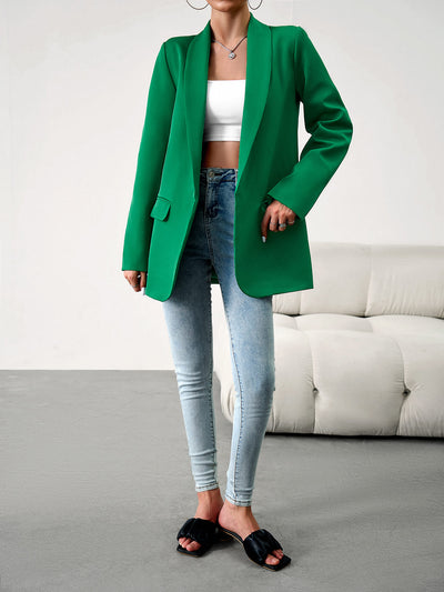 Standards Pocketed Blazer - Green