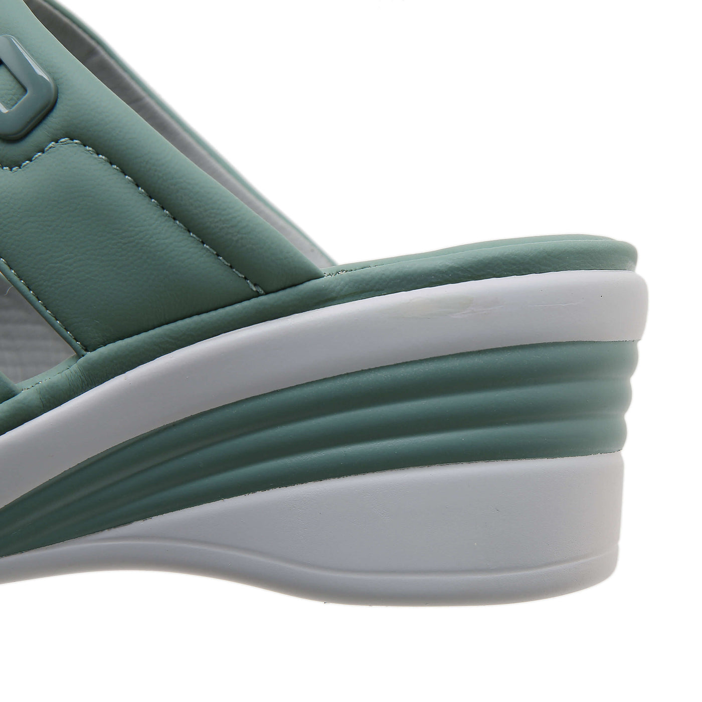 Siketu | Tetra Cushioned Wedge Sandal - Green