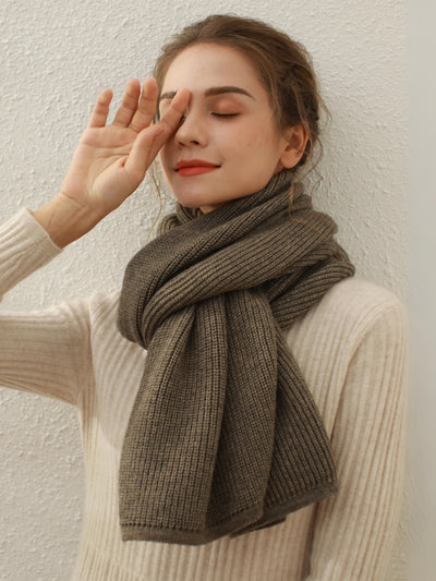 Arielle Cashmere blend Thread Scarf - Grey