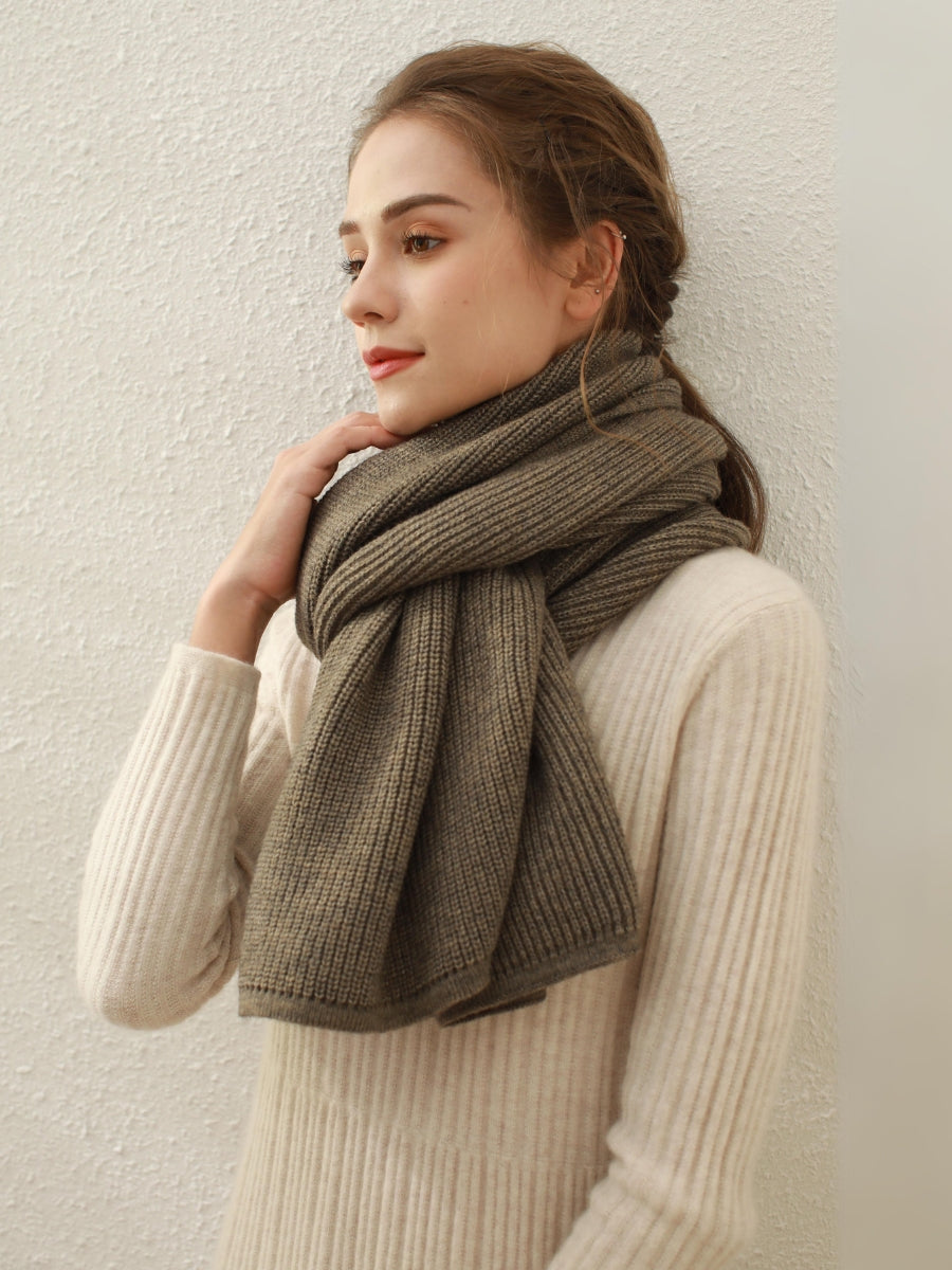 Arielle Cashmere blend Thread Scarf - Grey