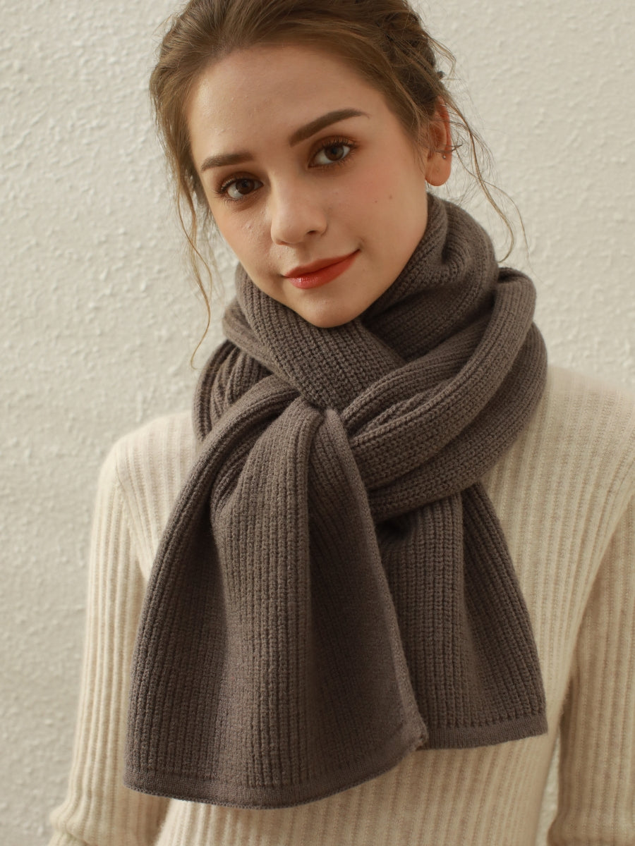 Arielle Cashmere blend Thread Scarf - Grey